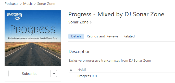 Progress artwork - Sonar Zone