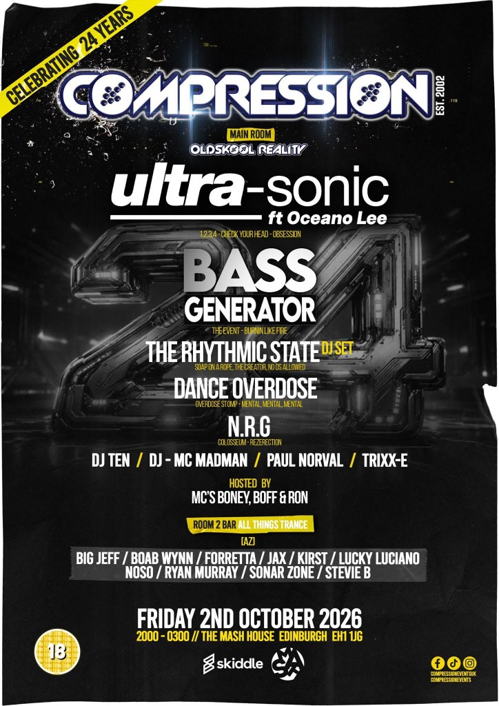 Compression event flyer